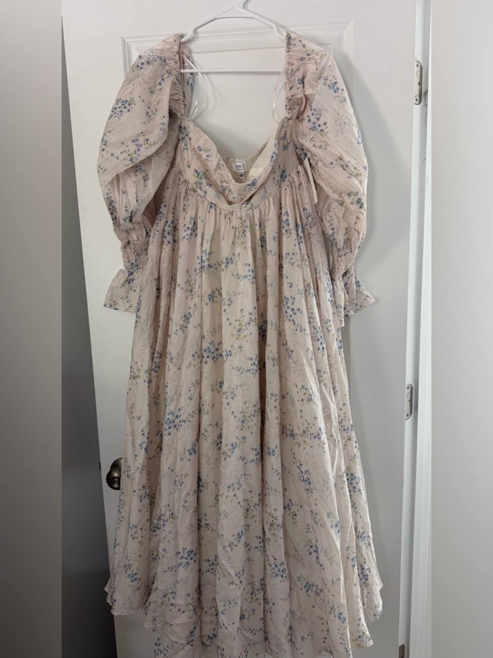 Worth Collective Delilah Maxi Dress in Blue Floral